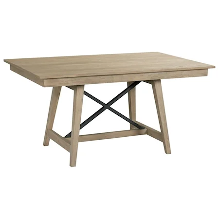 60" Solid Wood Trestle Table